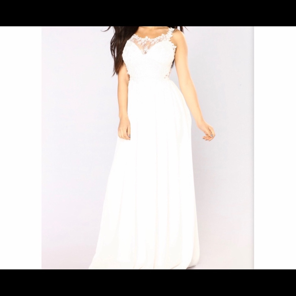 White lace dress